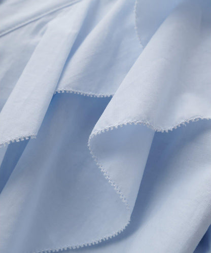 【THE PAUSE】荷葉邊短款襯衫