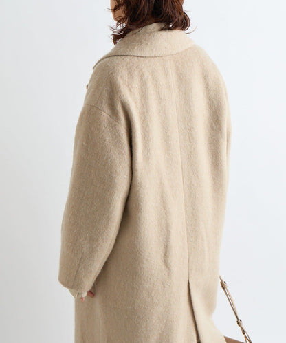 【柔軟質感】長款毛絨切斯特大衣