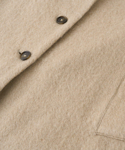 【柔軟質感】長款毛絨切斯特大衣