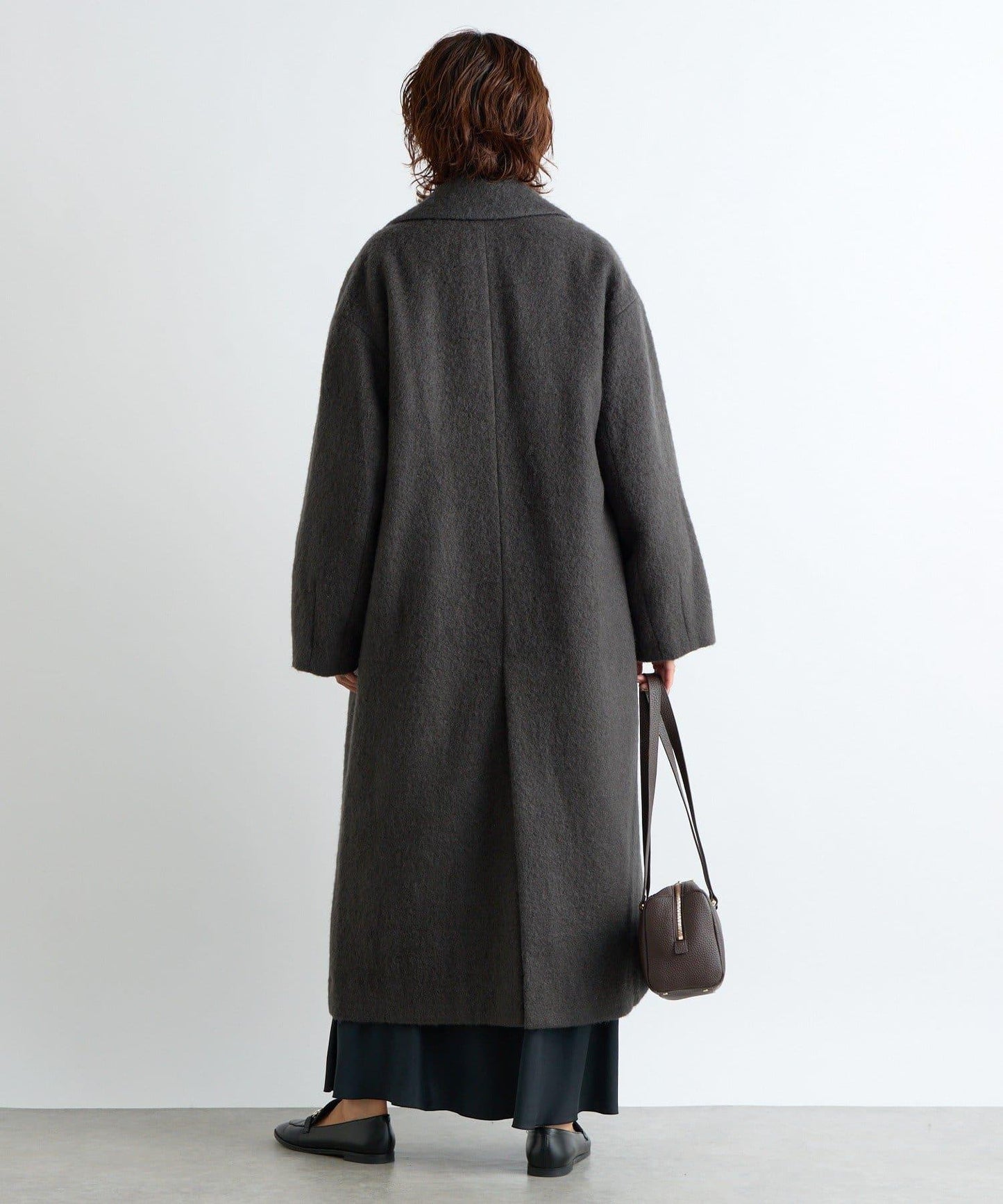 【柔軟質感】長款毛絨切斯特大衣