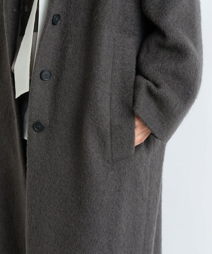 【柔軟質感】長款毛絨切斯特大衣