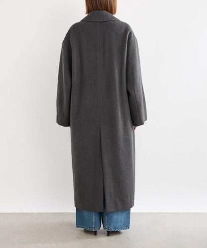 【柔軟質感】長款毛絨切斯特大衣