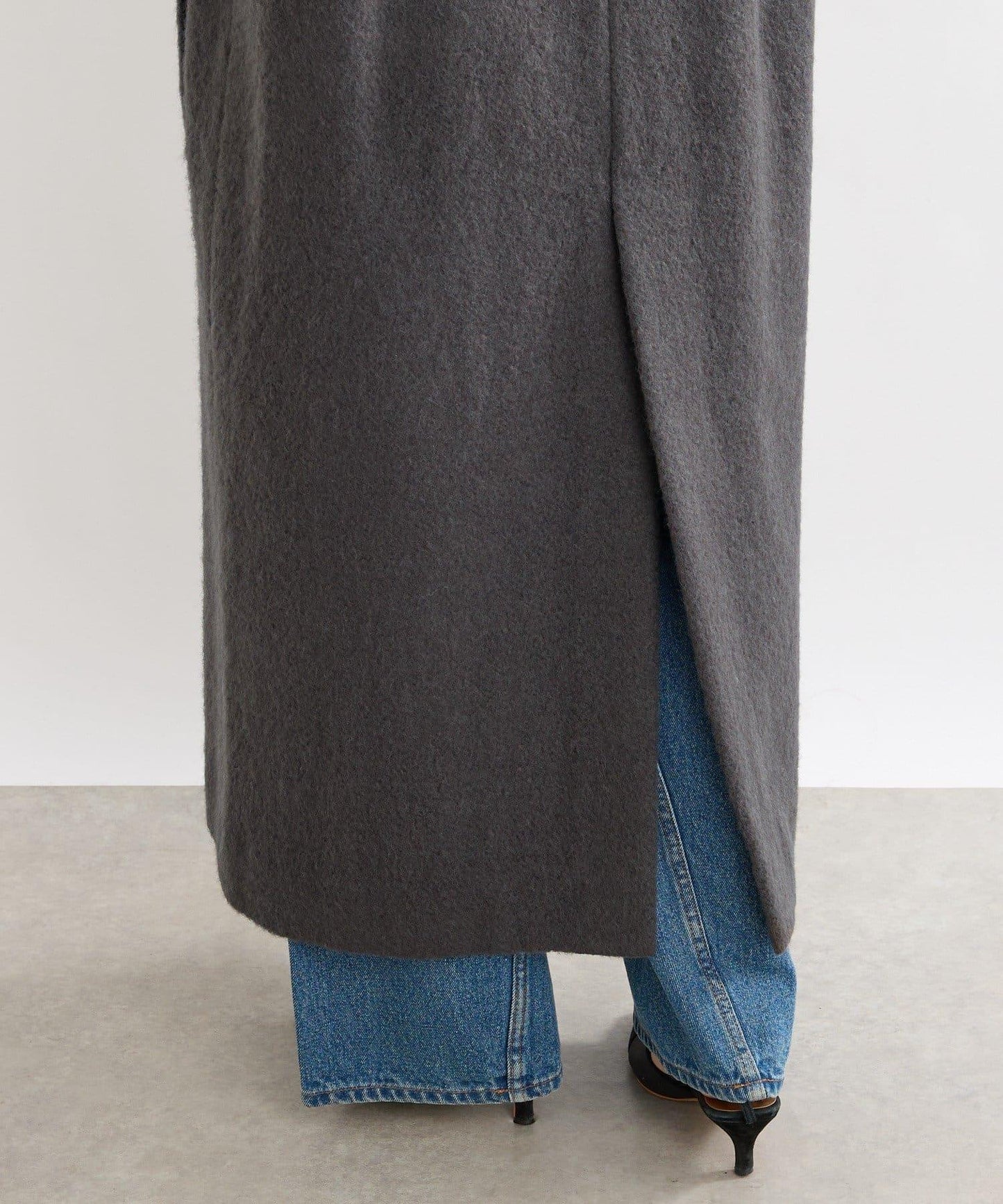 【柔軟質感】長款毛絨切斯特大衣