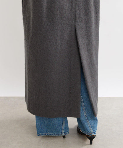 【柔軟質感】長款毛絨切斯特大衣