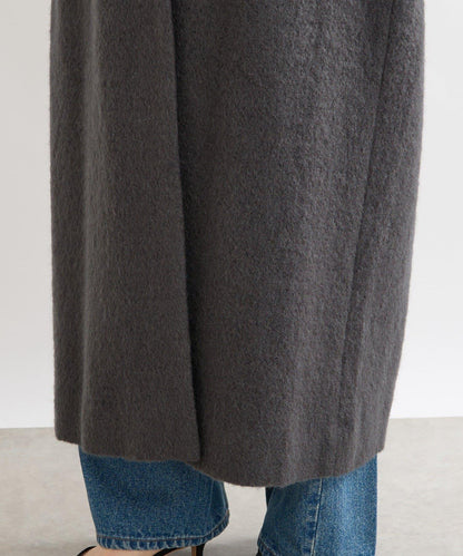 【柔軟質感】長款毛絨切斯特大衣