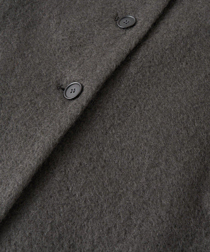 【柔軟質感】長款毛絨切斯特大衣