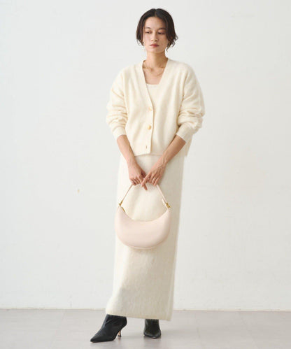 毛絨針織連衣裙