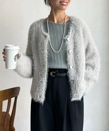 亮片羽毛兩用開衫