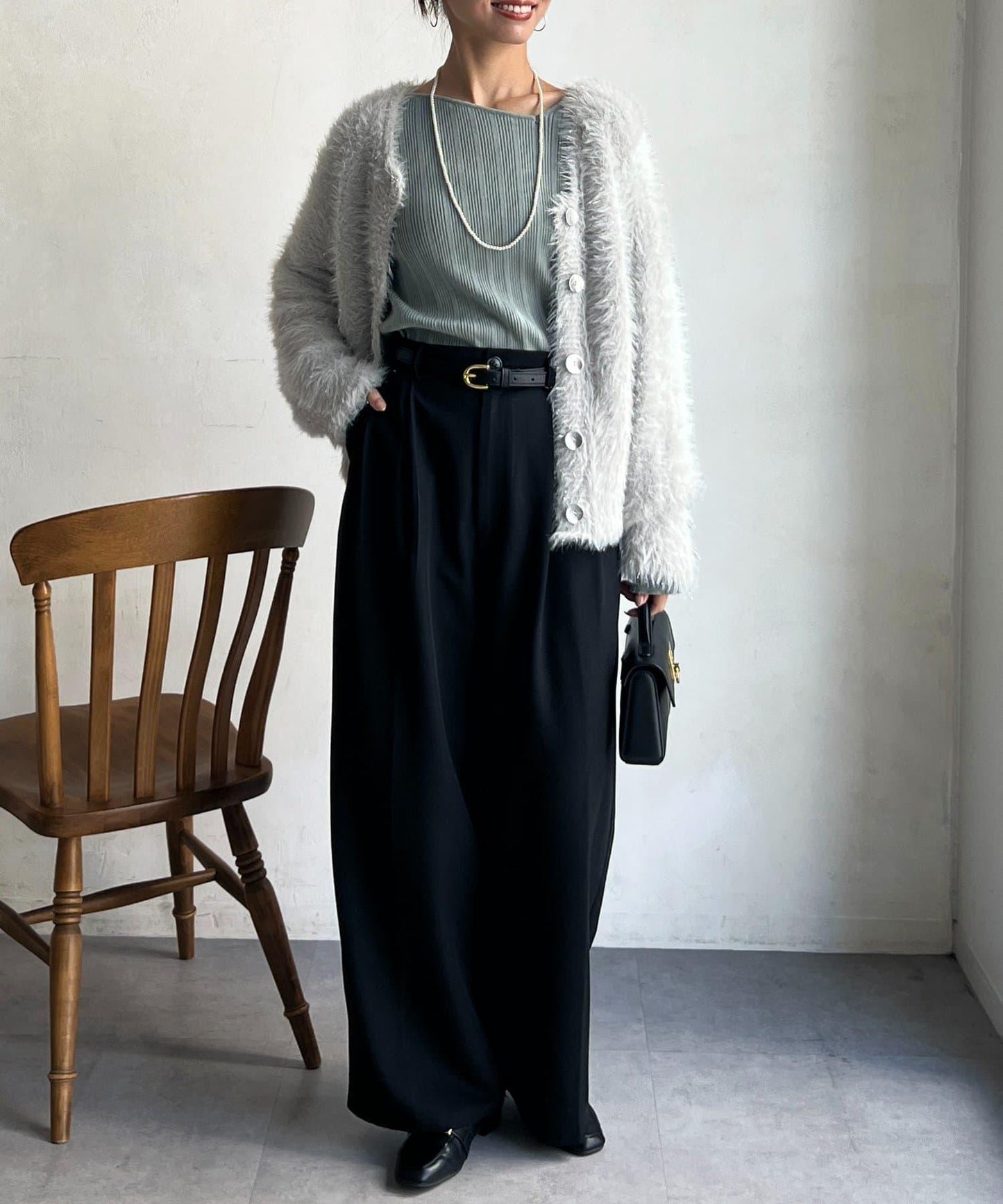 亮片羽毛兩用開衫