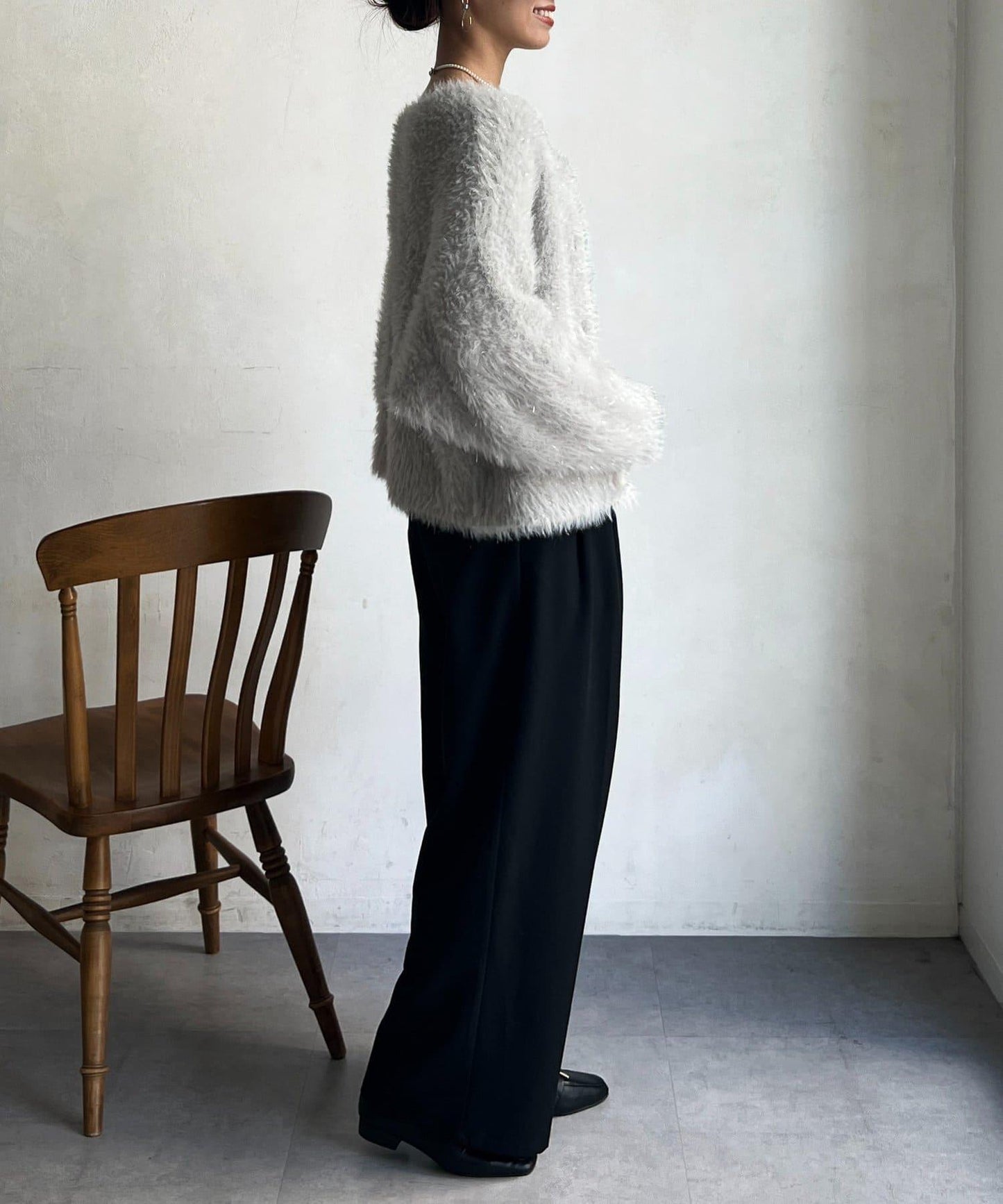 亮片羽毛兩用開衫