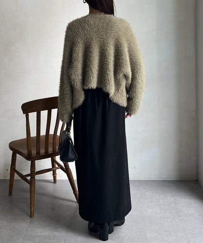 亮片羽毛兩用開衫