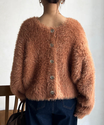 亮片羽毛兩用開衫