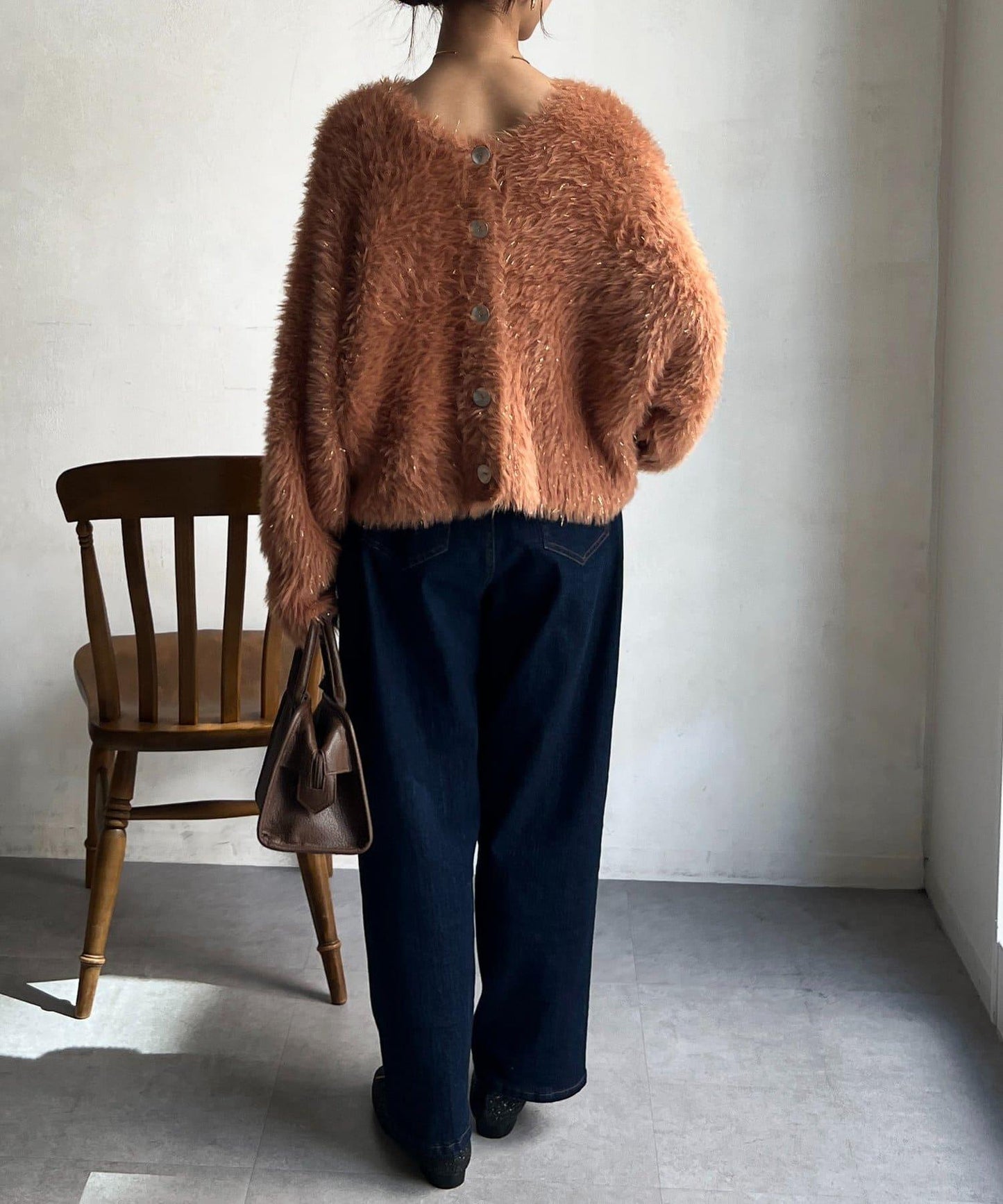 亮片羽毛兩用開衫