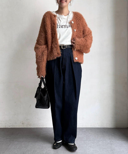 亮片羽毛兩用開衫