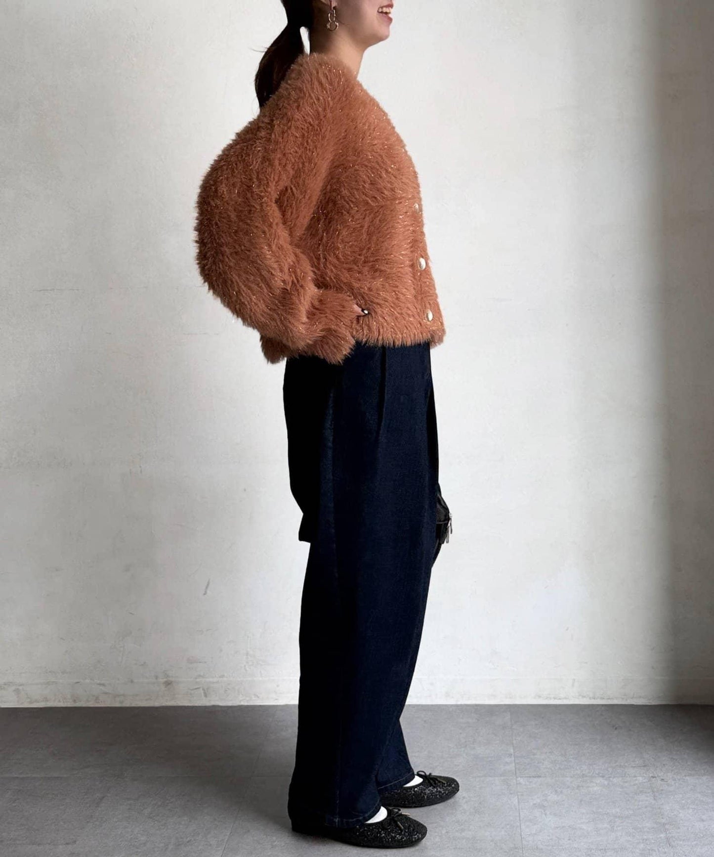 亮片羽毛兩用開衫