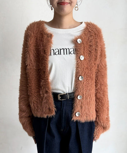 亮片羽毛兩用開衫