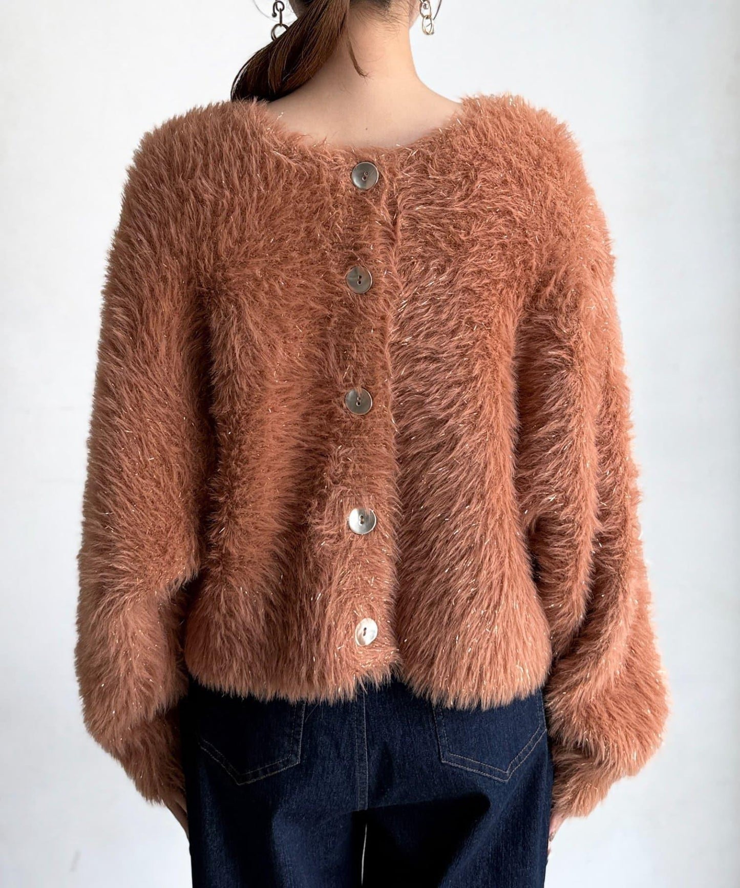 亮片羽毛兩用開衫