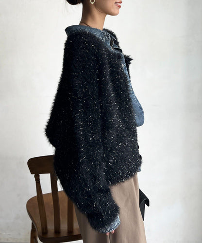 亮片羽毛兩用開衫