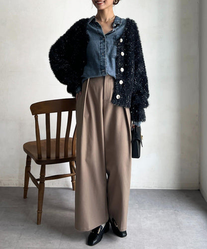 亮片羽毛兩用開衫