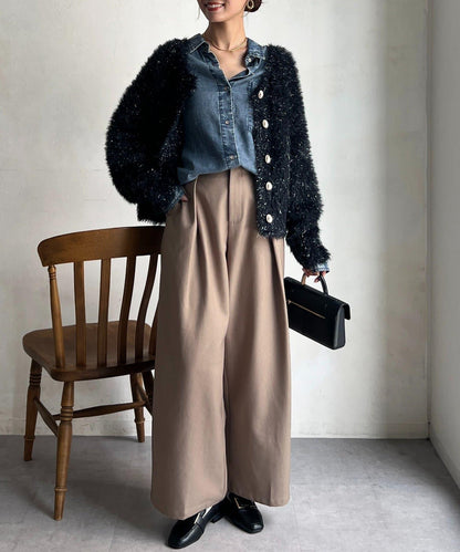 亮片羽毛兩用開衫