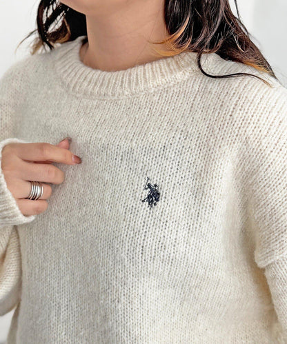 【U.S. POLO ASSN. 】拼接針織衫