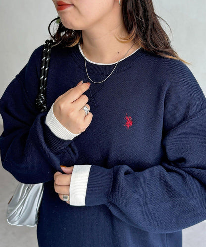 【U.S. POLO ASSN.】假兩件連衣裙