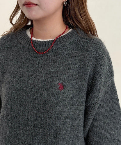 【U.S. POLO ASSN. 】拼接針織衫
