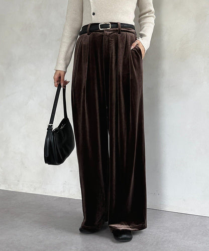 2褶燈芯絨長褲