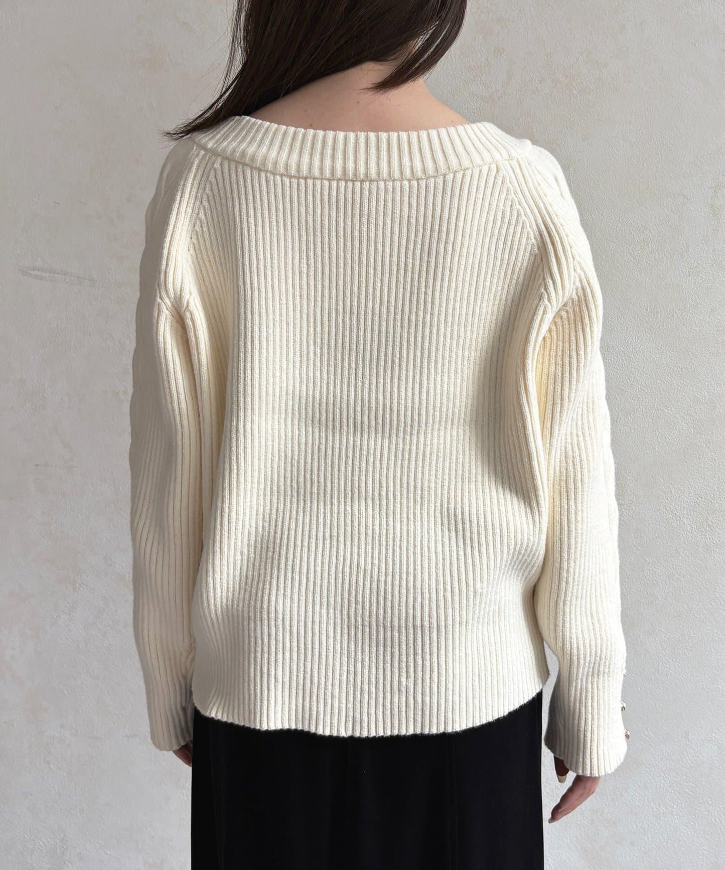 船領麻花針織衫