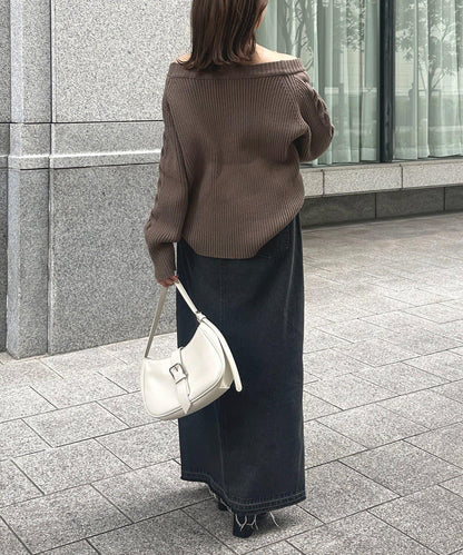 船領麻花針織衫