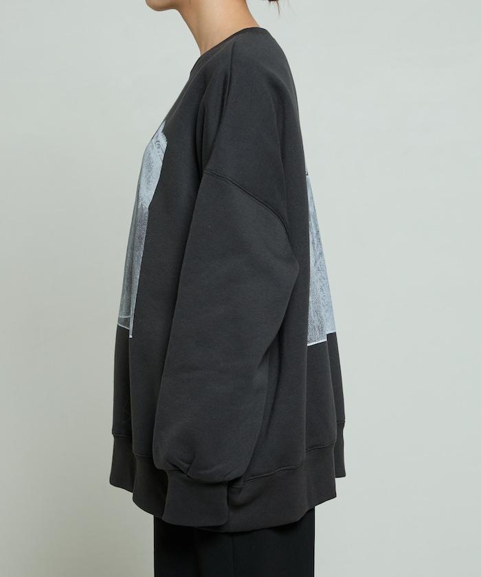 蕾絲吊帶印花衛衣