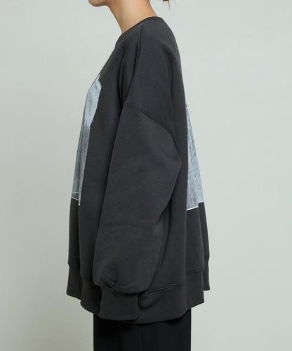 蕾絲吊帶印花衛衣