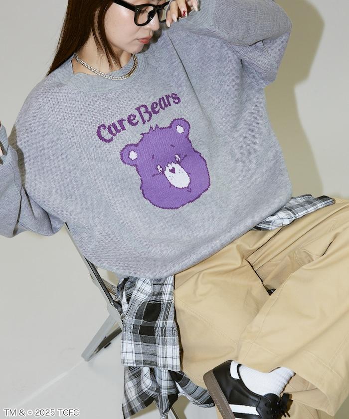 CareBears(TM)/ケアベア(TM) 臉部提花針織衫