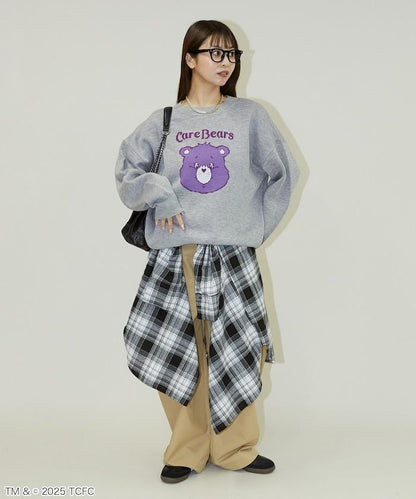 CareBears(TM)/ケアベア(TM) 臉部提花針織衫