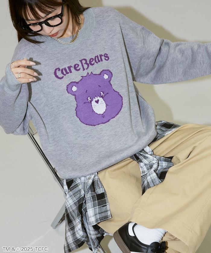 CareBears(TM)/ケアベア(TM) 臉部提花針織衫