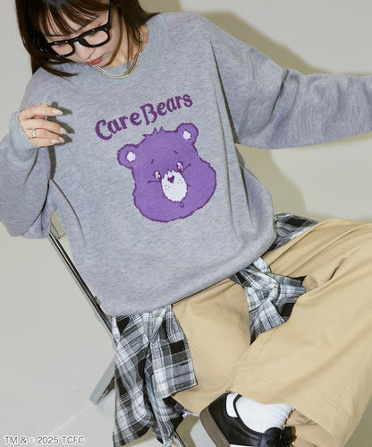 CareBears(TM)/ケアベア(TM) 臉部提花針織衫