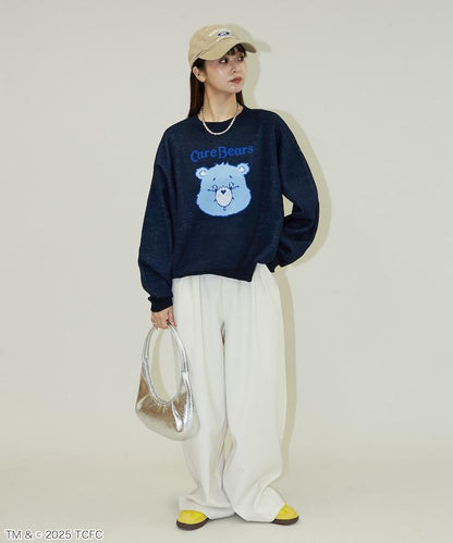 CareBears(TM)/ケアベア(TM) 臉部提花針織衫