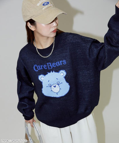 CareBears(TM)/ケアベア(TM) 臉部提花針織衫
