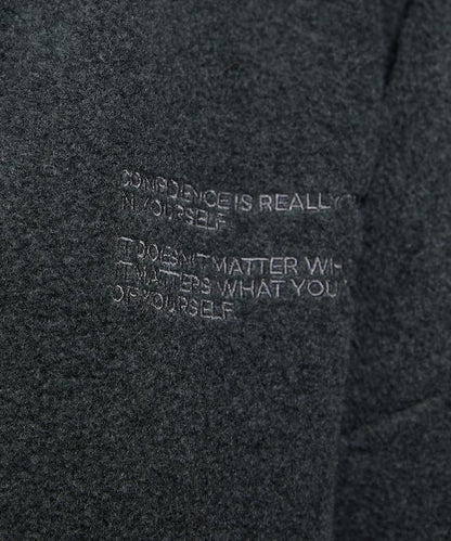 字母刺繡羊羔絨拉鍊寬鬆連帽衛衣