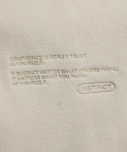 字母刺繡羊羔絨拉鍊寬鬆連帽衛衣