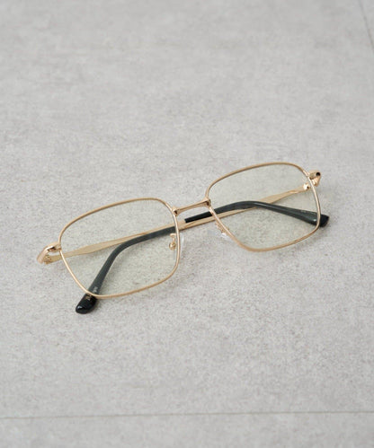 金屬過敏適用/不鏽鋼【GALENA/ガレナ】極細金屬方形眼鏡