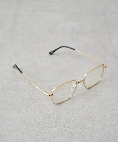 金屬過敏適用/不鏽鋼【GALENA/ガレナ】極細金屬方形眼鏡