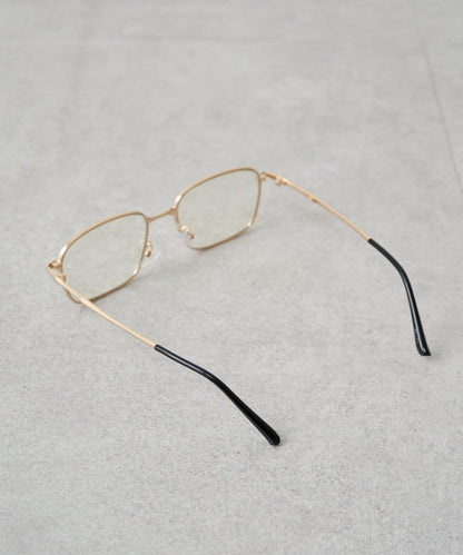 金屬過敏適用/不鏽鋼【GALENA/ガレナ】極細金屬方形眼鏡