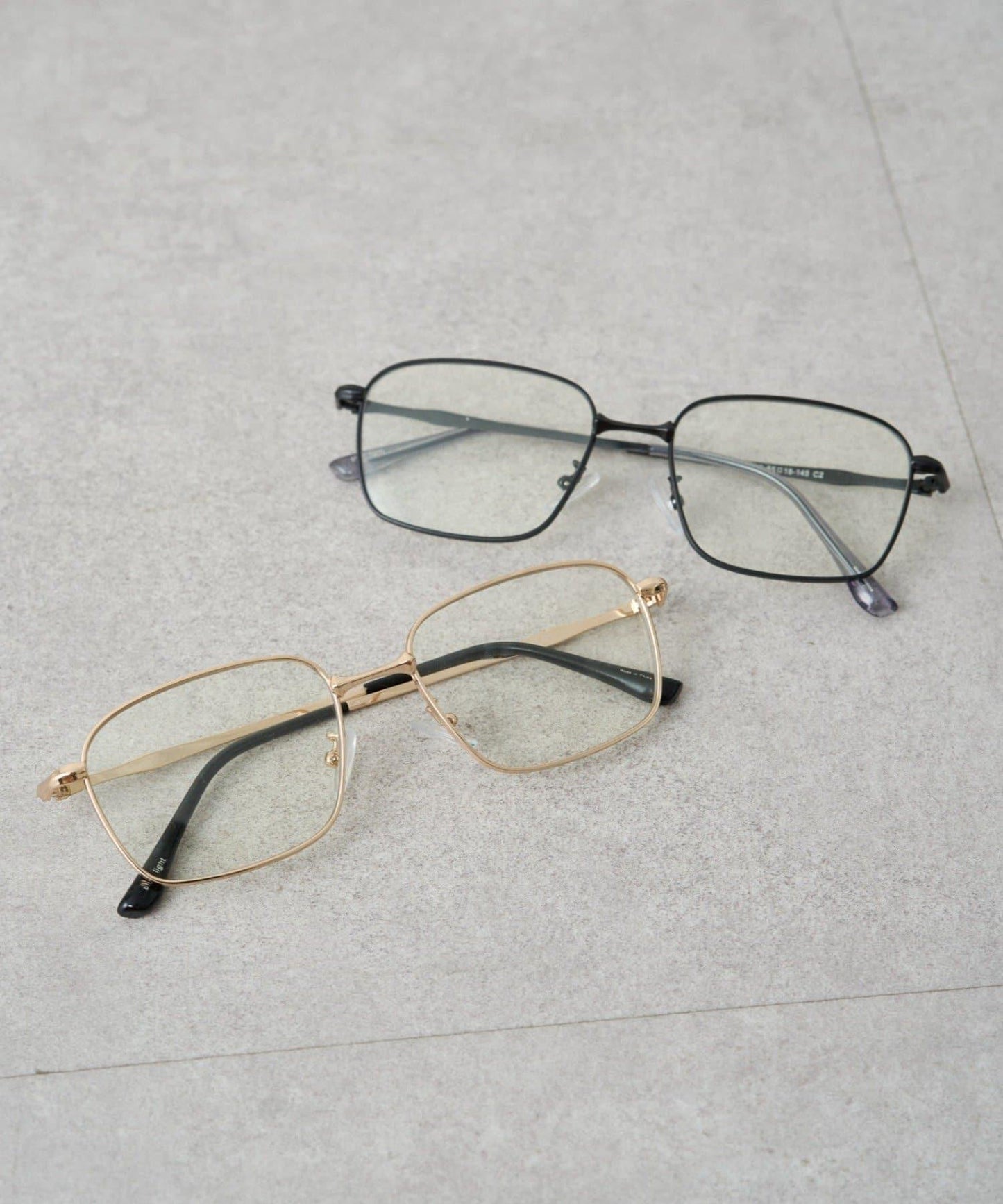 金屬過敏適用/不鏽鋼【GALENA/ガレナ】極細金屬方形眼鏡