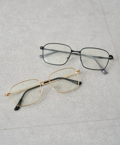 金屬過敏適用/不鏽鋼【GALENA/ガレナ】極細金屬方形眼鏡