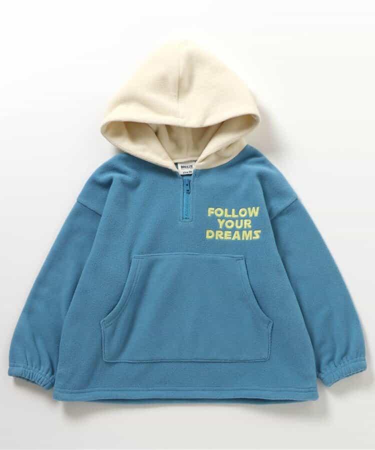 拼色連帽抓絨衛衣