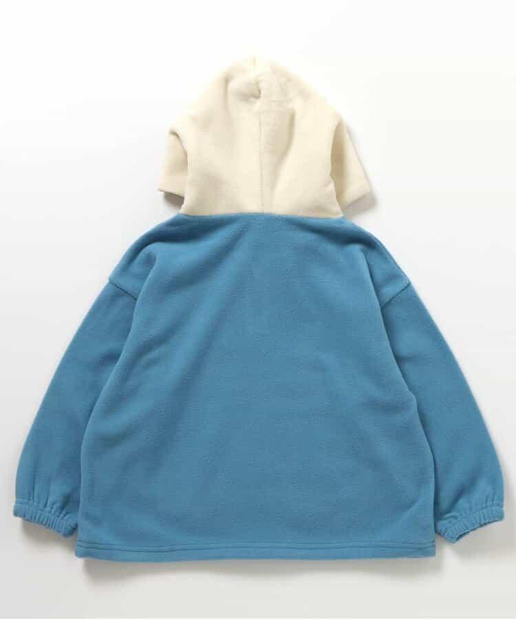 拼色連帽抓絨衛衣