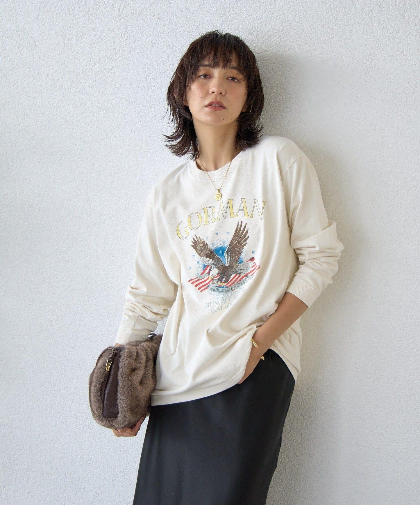 【GOOD ROCK SPEED限定】EAGLE水洗長袖T恤