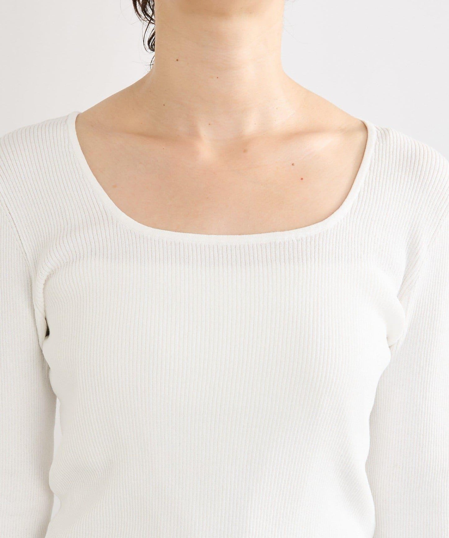 【女性感十足的休閒風】方領兩穿羅紋針織衫