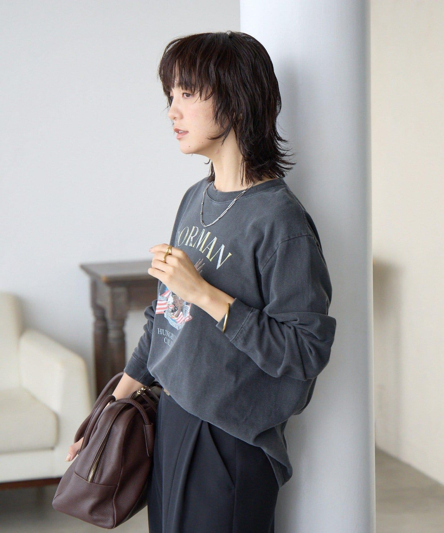 【GOOD ROCK SPEED限定】EAGLE水洗長袖T恤